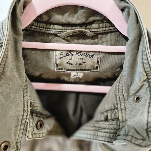 Lucky Brand Army Green Utility Jacket Euc - Picture 8 of 12